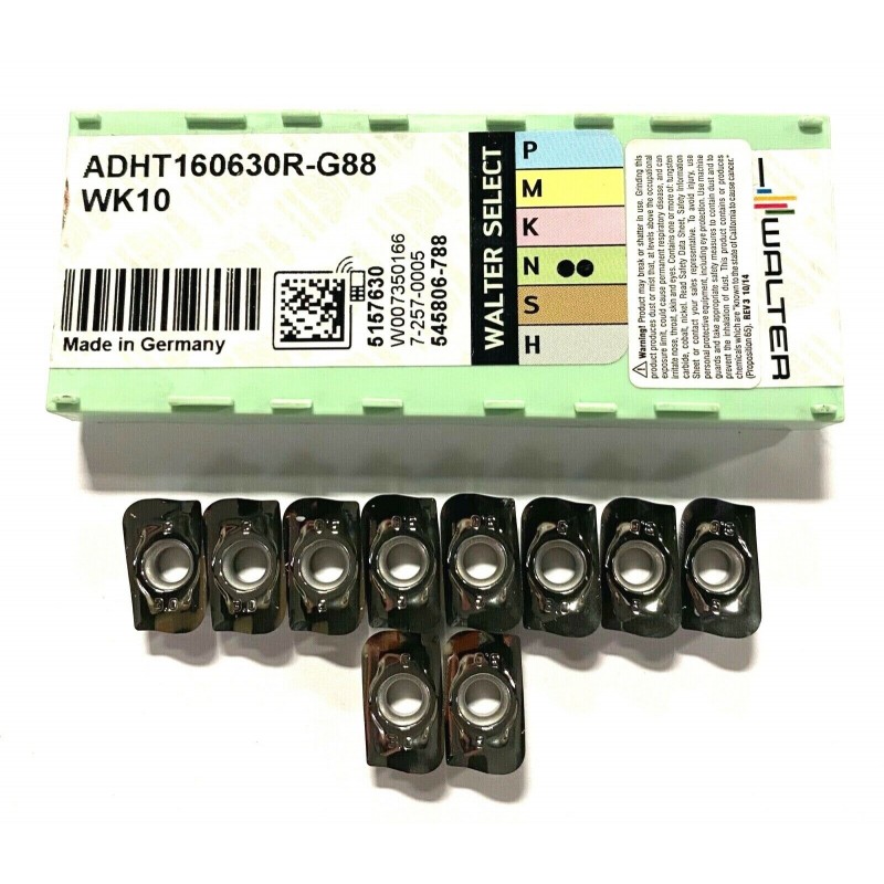 NEW ADMT080316R-F56 WSP45S Qty 10 Details about   Walter Select Carbide Inserts 